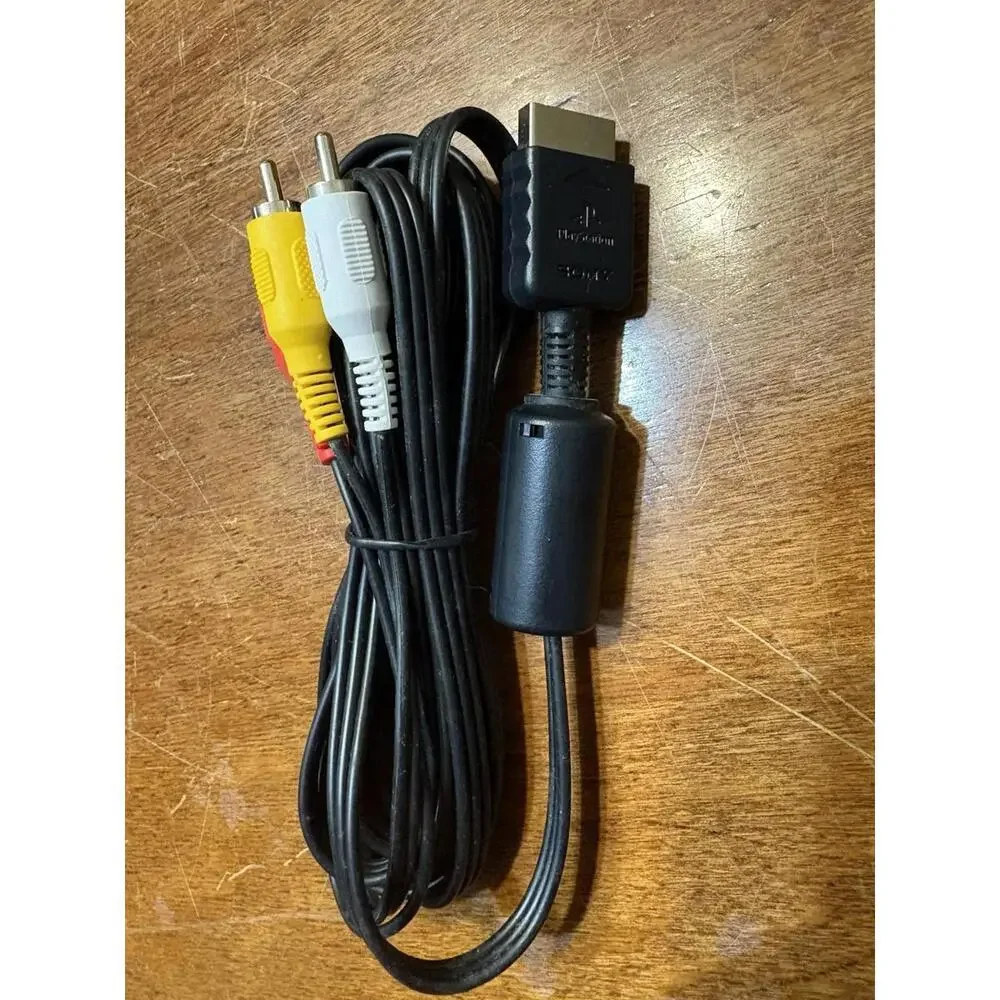 Genuine Sony OEM RCA AV Audio/Video Cable For PlayStation PS1 PS2 PS3
